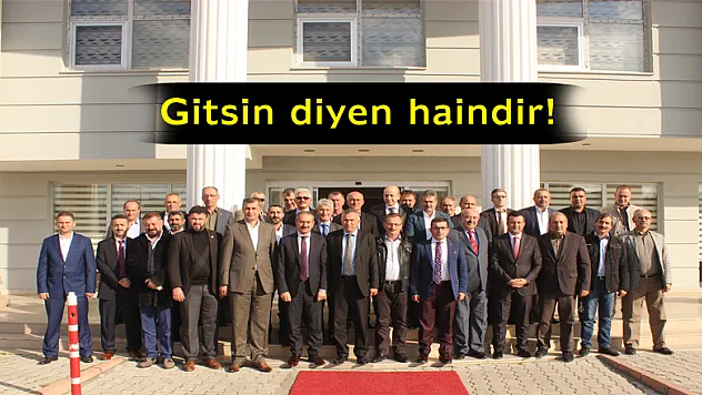 Gitsin diyen haindir!