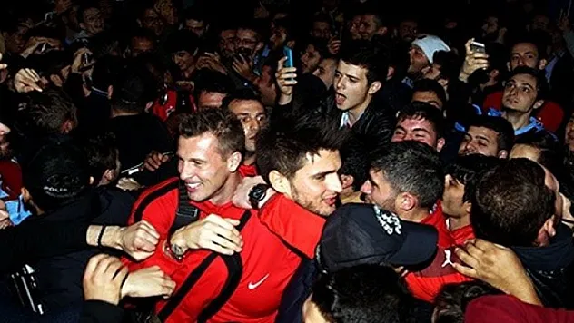 Trabzonspor'a coşkulu karşılama