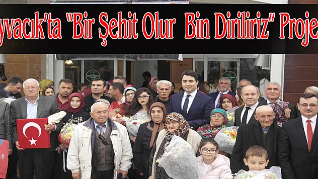 Ayvacık'ta 'Bir Şehit Olur Bin Diriliriz' Projesi