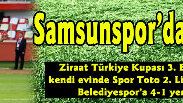 Samsunspor'dan Kupaya veda
