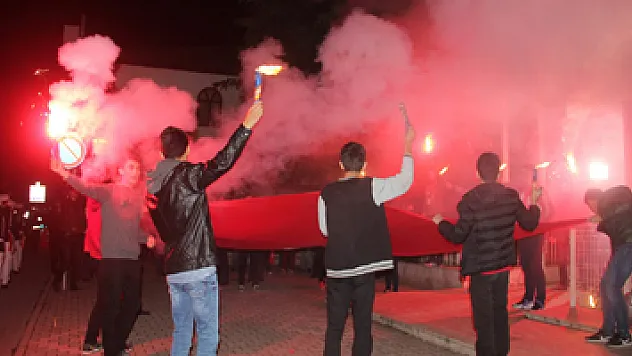 Bafra'da bayrak yürüyüşü