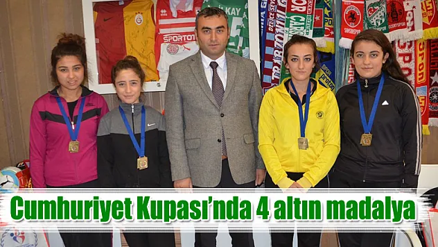 Cumhuriyet Kupası'nda 4 altın madalya