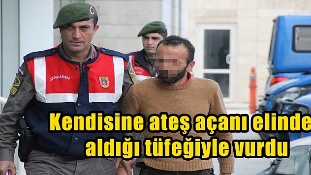 Kendisine ateş açanı elinden aldığı tüfeğiyle vurdu