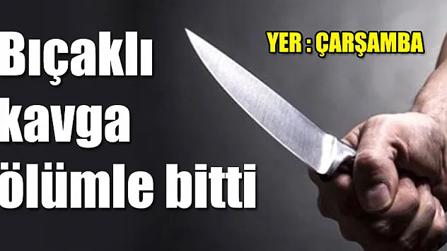 Bıçaklı kavga ölümle bitti