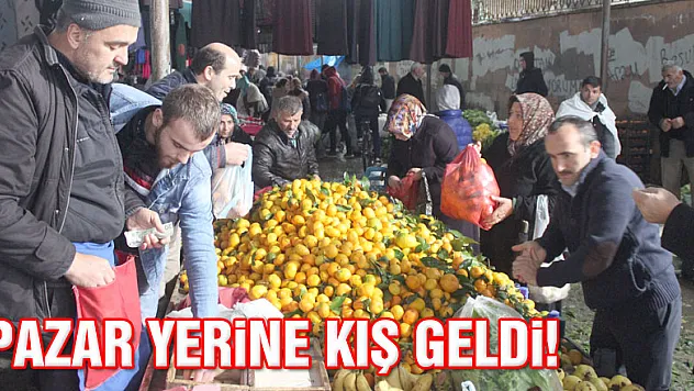 Pazar yerine kış geldi!