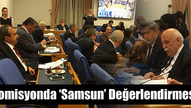Komisyonda 'Samsun' Değerlendirmesi