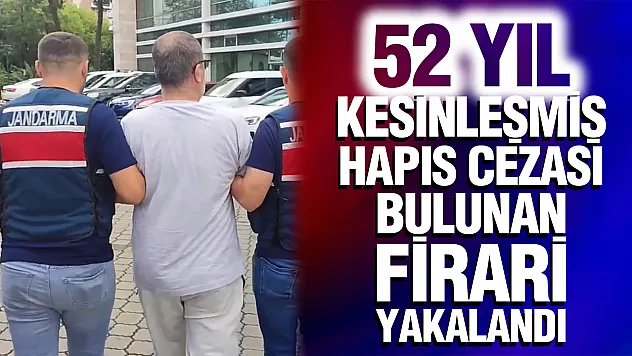 52 yıl kesinleşmiş cezası olan firari Atakum'da yakalandı