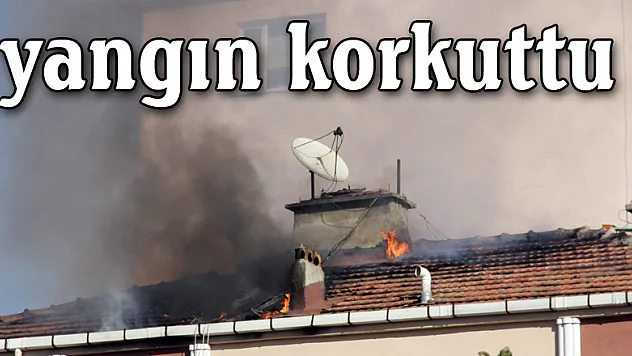 Samsun'da çatı katı yangını korkuttu
