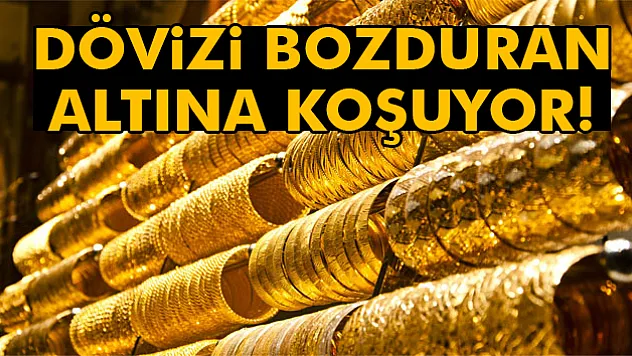 Doları bozduran vatandaş, altına yatırım yapıyor