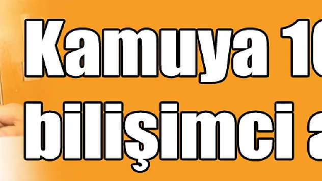 Kamuya 100 bin bilişimci alınacak