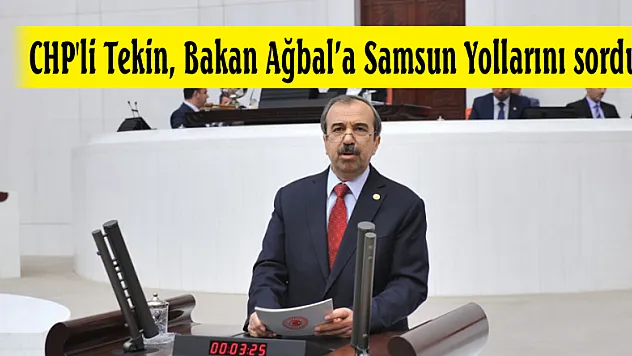 CHP'li Tekin, Bakan Ağbal'a Samsun Yollarını sordu