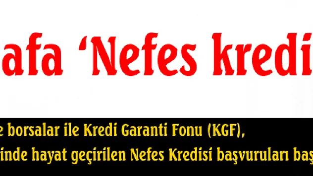 Deniz'den esnafa 'Nefes kredisi'