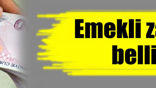 Emekli zam oranı belli oldu