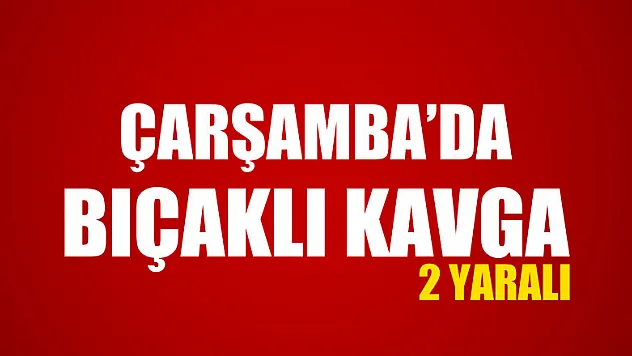 Çarşamba'da kavga kanlı bitti