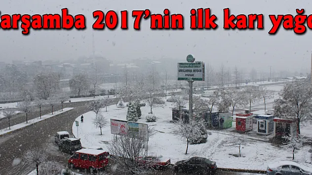 Çarşamba 2017'nin ilk karı yağdı
