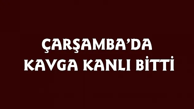 Çarşamba'da kavga kanlı bitti