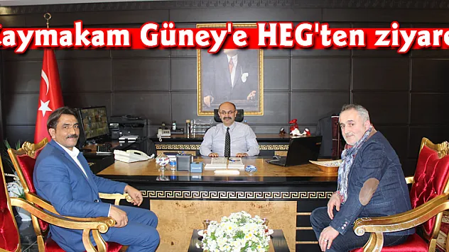 Kaymakam Güney' e HEG'ten ziyaret