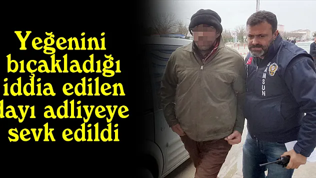 Yeğenini bıçakladığı iddia edilen dayı adliyeye sevk edildi