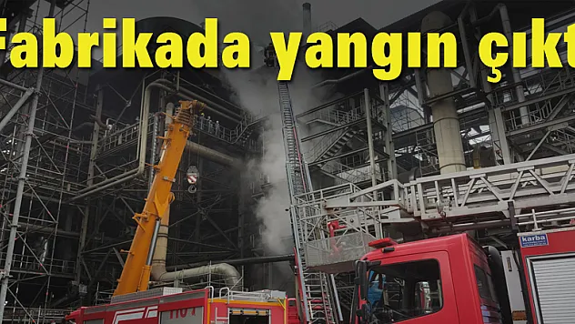 Fabrikada yangın çıktı