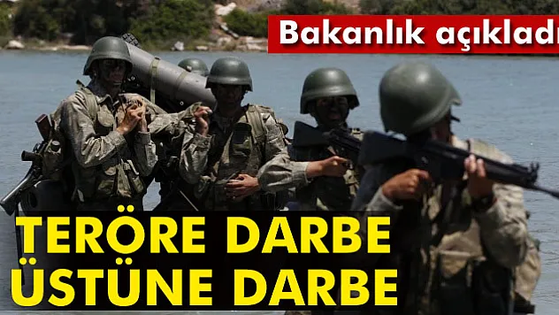 Bakanlık açıkladı: Teröre darbe üstüne darbe