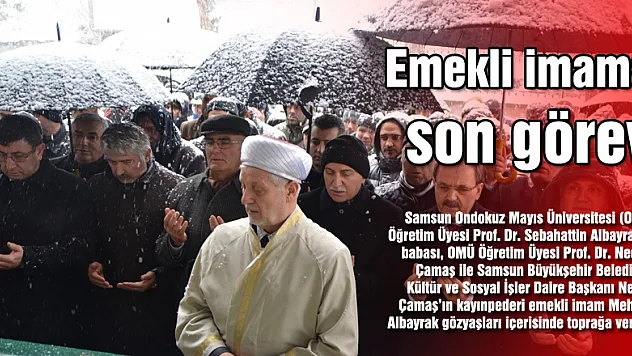 Emekli imama son görev