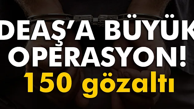 Şanlıurfa'da DEAŞ'a yönelik operasyon: 150 gözaltı