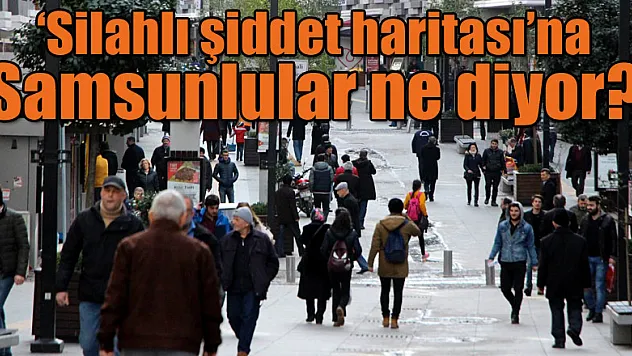  'Silahlı şiddet haritası'na Samsunlular ne diyor?