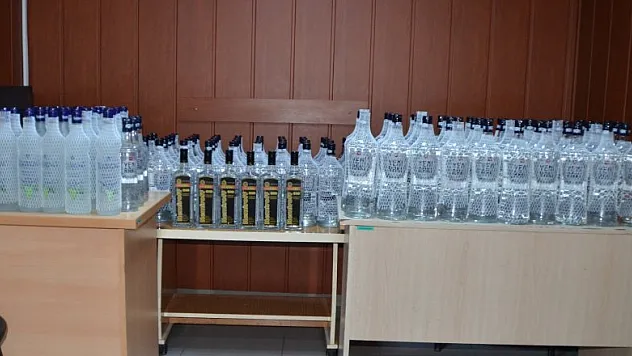 Bafra'da kaçak içki operasyonu
