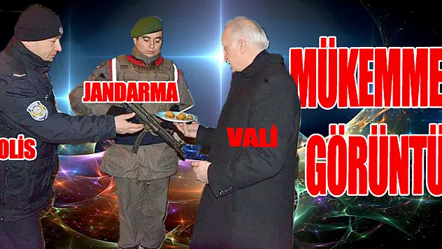 Vali'den güvenlik güçlerine tatlı