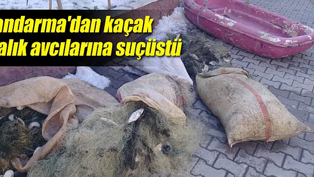 Jandarma'dan kaçak balık avcılarına suçüstü