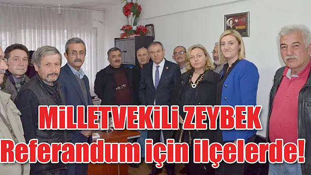 Zeybek Referandum için ilçelerde!