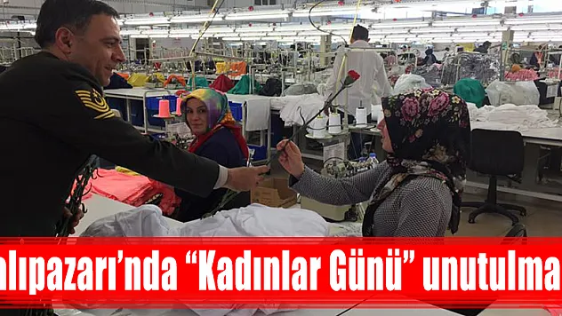 Salıpazarı'nda 'Kadınlar Günü' unutulmadı