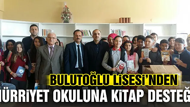 Bulutoğlu Lisesi'nden Kitap Desteği