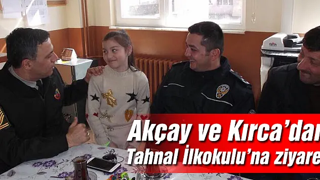 Akçay ve Kırca'dan Tahnal İlkokulu'na ziyaret