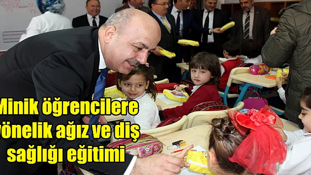 Minik öğrencilere yönelik ağız ve diş sağlığı eğitimi 