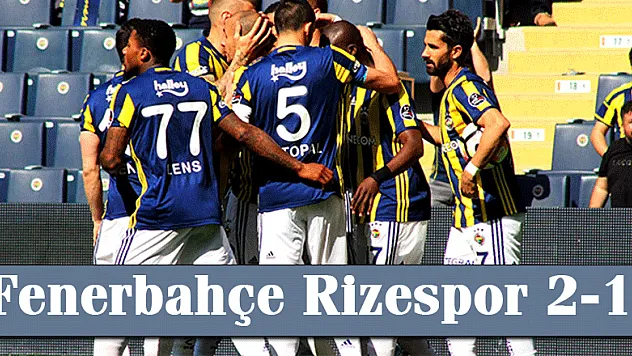 Fenerbahçe Rizespor 2-1