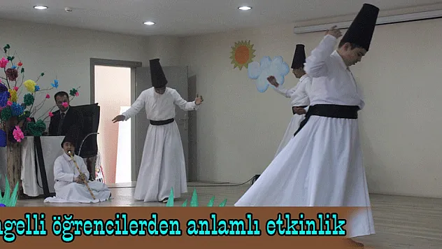 Engelli öğrencilerden anlamlı etkinlik