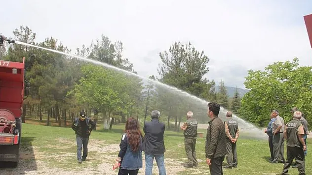  Ormanda yangın eğitimi 
