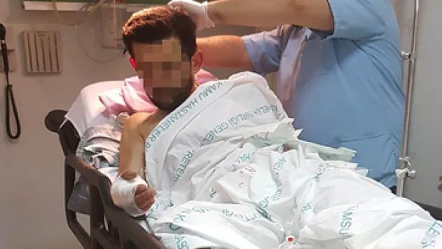 Elektrik akımına kapılan işçi hastanelik oldu