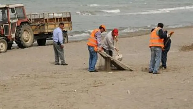 Atakum sahili yaza hazırlanıyor