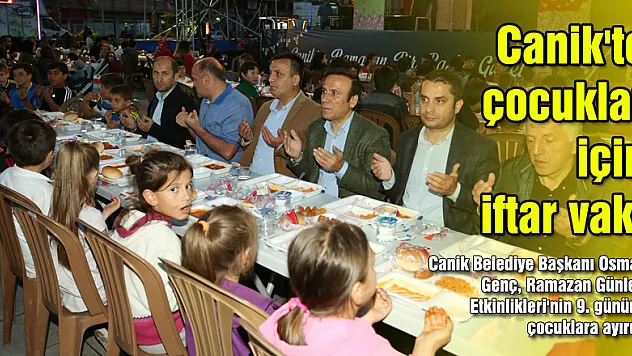 Canik'te çocuklar için iftar vakti