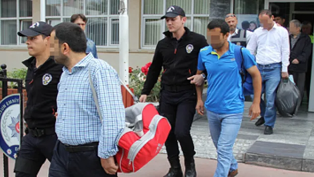 Samsun'da 14'ü öğretmen 15 kişi adliyede