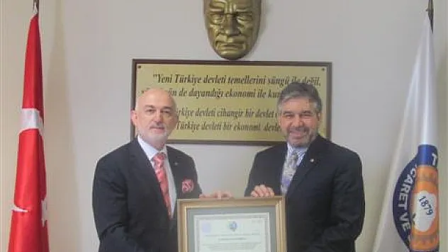 Çarşamba TSO dan  kardeş oda beratı