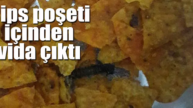 Cips poşeti içinden vida çıktı