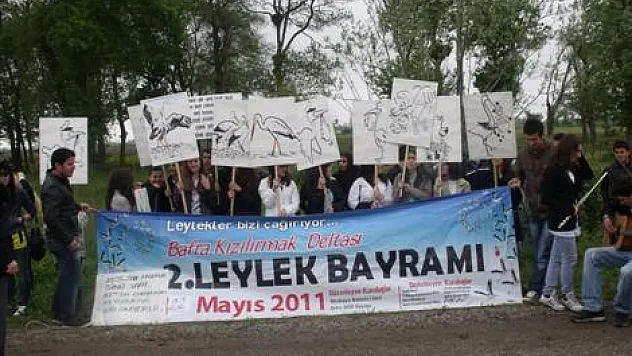 Leylek bağramı kutlandı