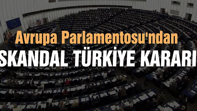 Avrupa Parlamentosu'ndan skandal Türkiye kararı