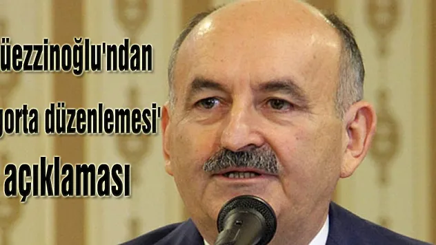 Müezzinoğlu'ndan 'sigorta düzenlemesi' açıklaması