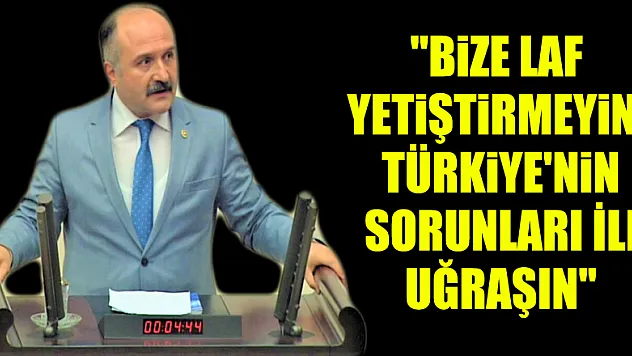 Usta, 'Bize laf yetiştirmeyin, Türkiye'nin sorunları ile uğraşın'
