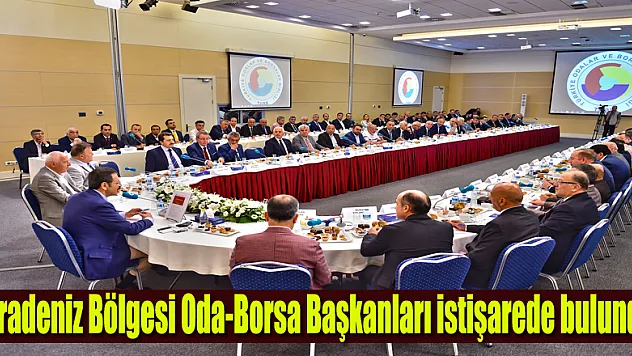 Karadeniz Bölgesi Oda-Borsa Başkanları istişarede bulundu
