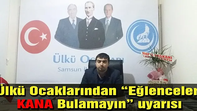 Ülkü Ocaklarından 'Eğlenceleri Kana Bulamayın' uyarısı